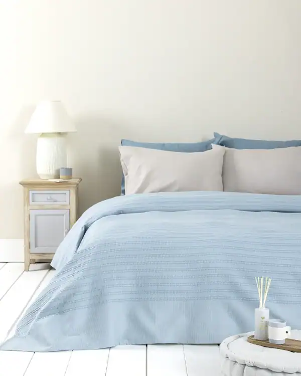 Κουβέρτα Υπέρδιπλη 220X240 - Dune Denim Blue - Υπέρδιπλη 220X240