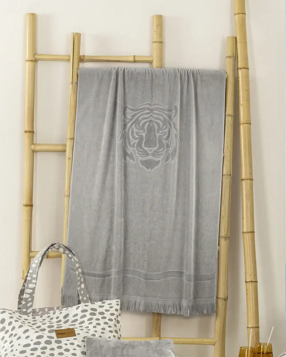 Πετσέτα Θαλάσσης Βελουτέ Nima Home Keya Jacquard 90x160 Nima Home Πετσέτα Θαλάσσης 90X160 - Keya Jacquard - Πετσέτα 90X160