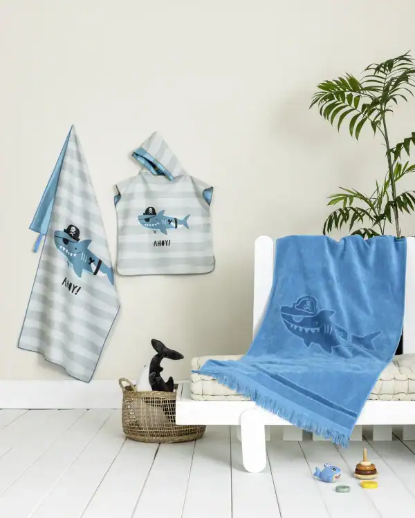 Παιδική Πετσέτα Θαλάσσης Βελουτέ Nima Home Ahoy Jacquard 70x140 Nima Home Πετσέτα Θαλάσσης 70X140 - Ahoy Jacquard - Πετσέτα 70X140