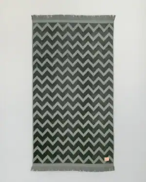 Πετσέτα Θαλάσσης 90X160 - Vida Dark Gray Jacquard - Πετσέτα 90X160