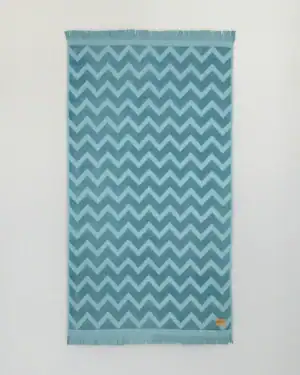 Πετσέτα Θαλάσσης 90X160 - Vida Petrol Jacquard - Πετσέτα 90X160