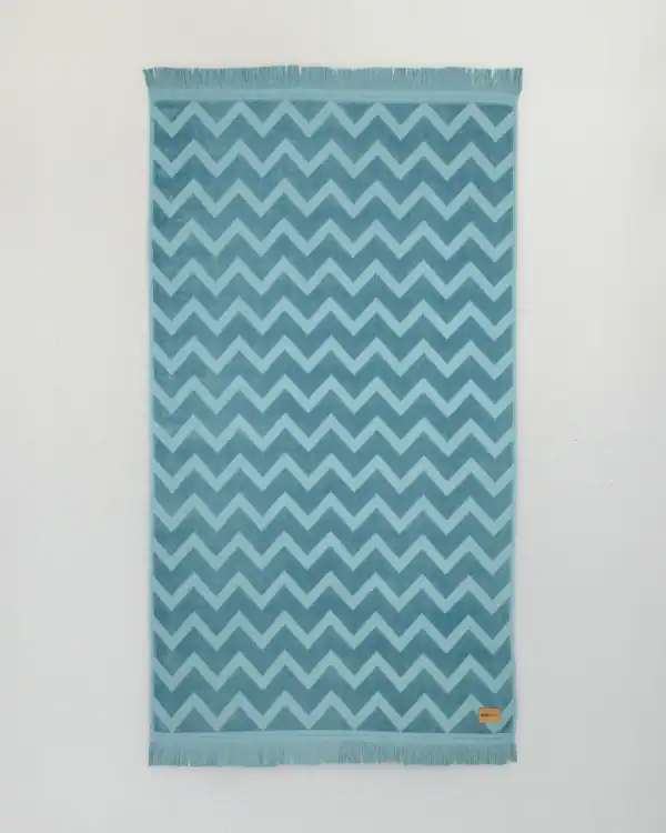 Πετσέτα Θαλάσσης 90X160 - Vida Petrol Jacquard - Πετσέτα 90X160
