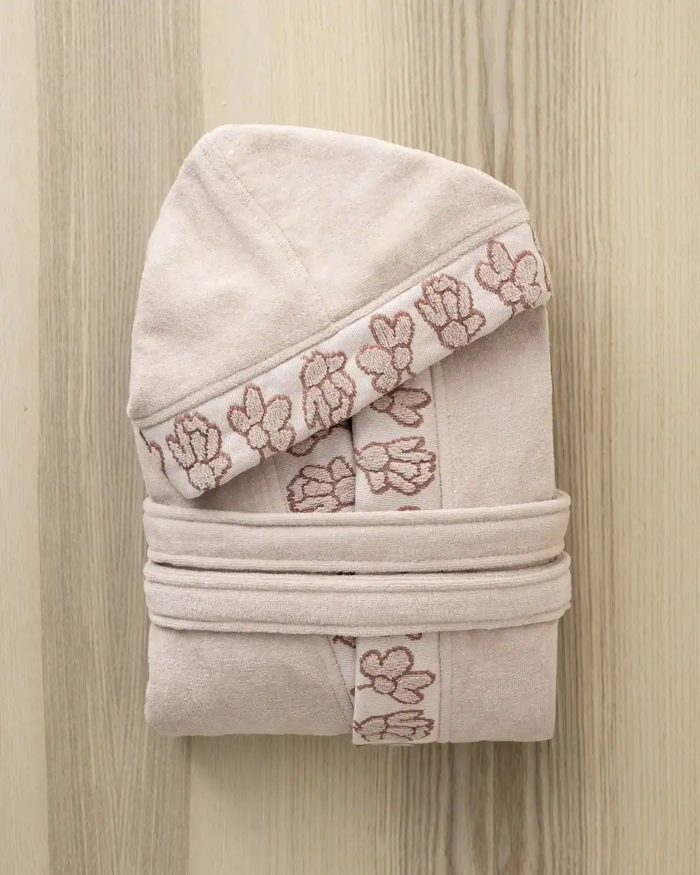 Μπουρνούζι με Kουκούλα Βελουτέ Nima Home Petal Large Nima Home Μπουρνούζι Με Κουκούλα Petal - Large - Large