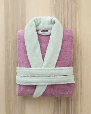 Μπουρνούζι Ease - Extra Large - Mauve Pink / Mint - Extra Large