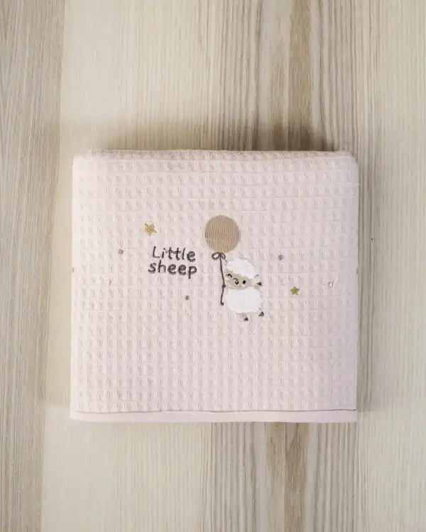 Κουβέρτα Πικέ 110X140 - Little Sheep - Κούνιας 110X140