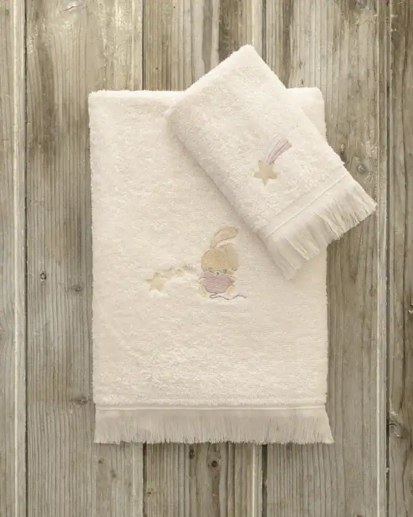 Σετ Πετσέτες (30X50 + 70X120) - Bunny Bloom - Σετ (1 X 30X50 + 1 X 70X120)