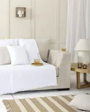 Ριχτάρι 180X180 - Iris White - Μονοθέσιος 180X180