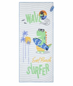 παιδική πετσέτα θαλάσσης microfiber 70x140 2 όψεων nima surf (1)