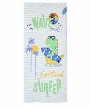 παιδική πετσέτα θαλάσσης microfiber 70x140 2 όψεων nima surf (1)