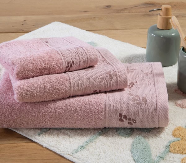 Σετ Πετσέτες Μπάνιου 3τμχ 500gr/m2 Nef-Nef Homeware Sylia Pink Nef-Nef Homeware 039638 1 7210 L (1)