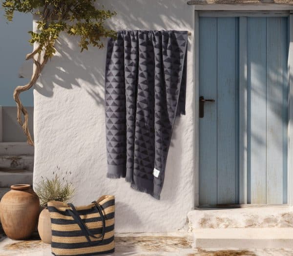 Τσάντα Θαλάσσης Ψάθινη Nef-Nef Homeware Venia Natural/Black 50x36x35x15 Nef-Nef Homeware 040075 1 3590 L (1)