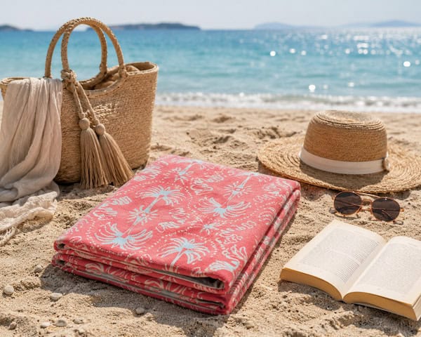 Πετσέτα Θαλάσσης Microfiber Nef-Nef Homeware Aloha Coral 80x160 Nef-Nef Homeware Nef Nef Homeware Aloha Coral