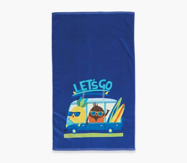 Παιδική Πετσέτα Θαλάσσης Βαμβακερή Nef-Nef Homeware Lets Go Blue 70x120 Nef-Nef Homeware ΠΑΙΔΙΚΗ ΠΕΤΣΕΤΑ ΘΑΛΑΣΣΗΣ LETS GO