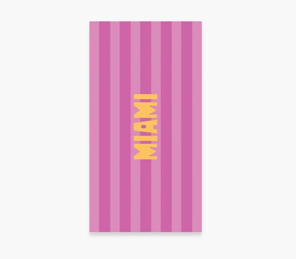 Πετσέτα Θαλάσσης Nef-Nef Homeware Miami Mauve 80x160 Nef-Nef Homeware ΠΕΤΣΕΤΑ ΘΑΛΑΣΣΗΣ MIAMI 80Χ160