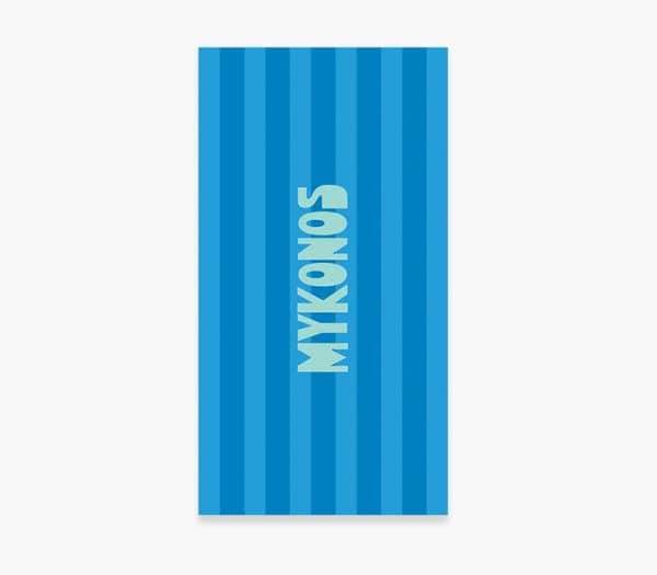 Πετσέτα Θαλάσσης Nef-Nef Homeware Mykonos Blue 80x160 Nef-Nef Homeware ΠΕΤΣΕΤΑ ΘΑΛΑΣΣΗΣ MYKONOS 80Χ160