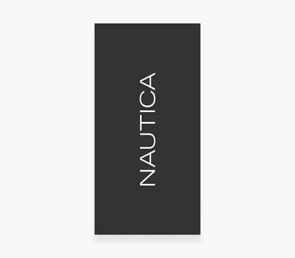 ΠΕΤΣΕΤΑ ΘΑΛΑΣΣΗΣ NAUTICA NAU LOGO 80Χ160 black