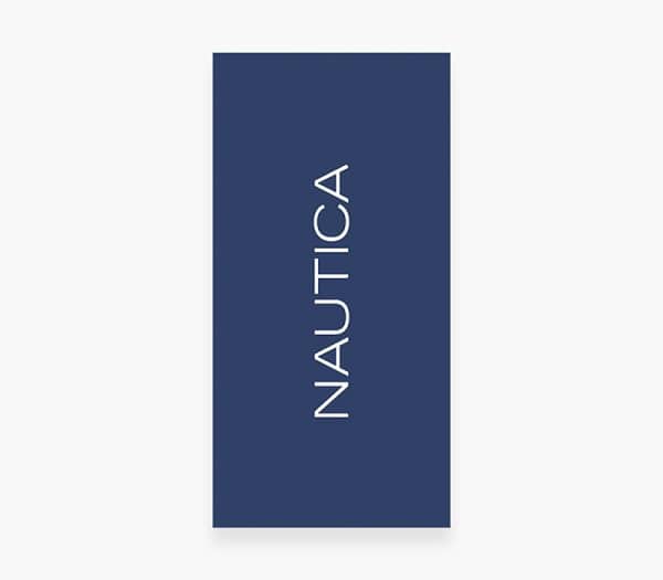 ΠΕΤΣΕΤΑ ΘΑΛΑΣΣΗΣ NAUTICA NAU LOGO 80Χ160 blue