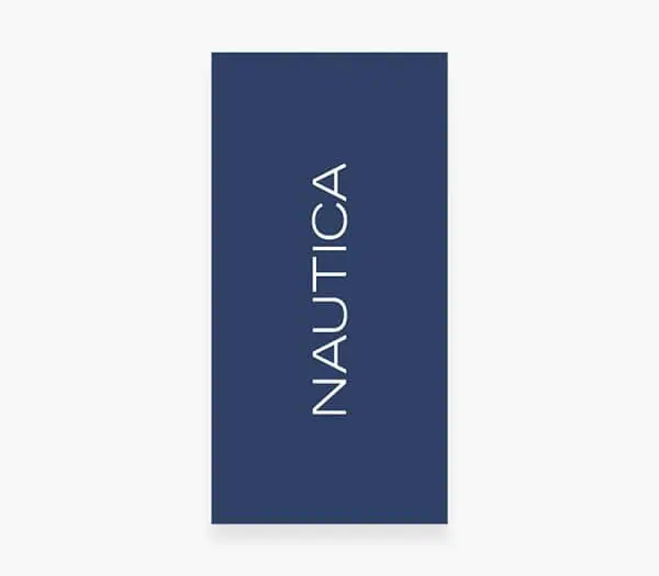 ΠΕΤΣΕΤΑ ΘΑΛΑΣΣΗΣ NAUTICA NAU LOGO 80Χ160 blue