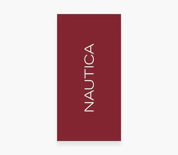 ΠΕΤΣΕΤΑ ΘΑΛΑΣΣΗΣ NAUTICA NAU LOGO 80Χ160 red