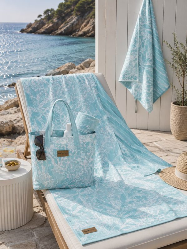 Σετ Πετσέτα - Τσάντα Θαλάσσης Microfiber Nima Home Escape 80x160+37x54 Nima Home Nima Home Escape