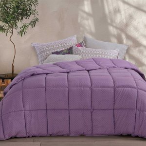 πάπλωμα υπέρδιπλο 240x220 2 όψεων nef nef colorfull mauve