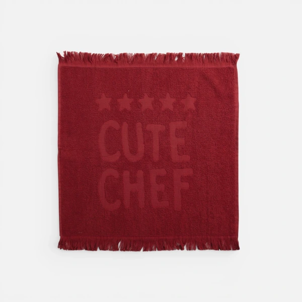 Ποτηρόπανο Cute Chef 50X50 Nef Nef Homeware - Bordo
