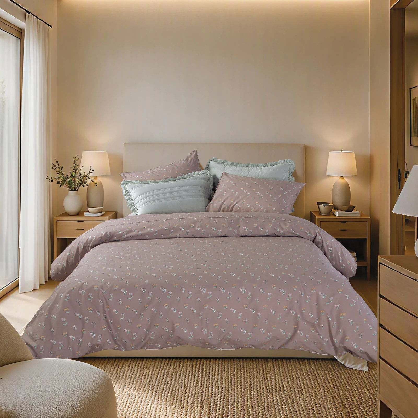 Σετ Σεντόνια Βαμβακαρό Περκάλι Υπέρδιπλα Violan 240X270 Nef-Nef Homeware Nef-Nef Homeware Σετ Σεντόνια Βαμβακαρό Περκάλι Υπέρδιπλα Violan 240X270 Nef Nef Homeware - Brown