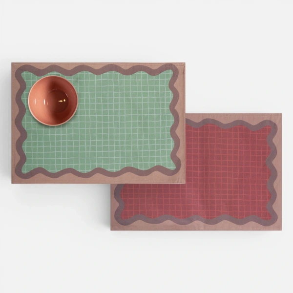 Σουπλά Frame 33X48  Nef Nef Homeware - Bordo/Green