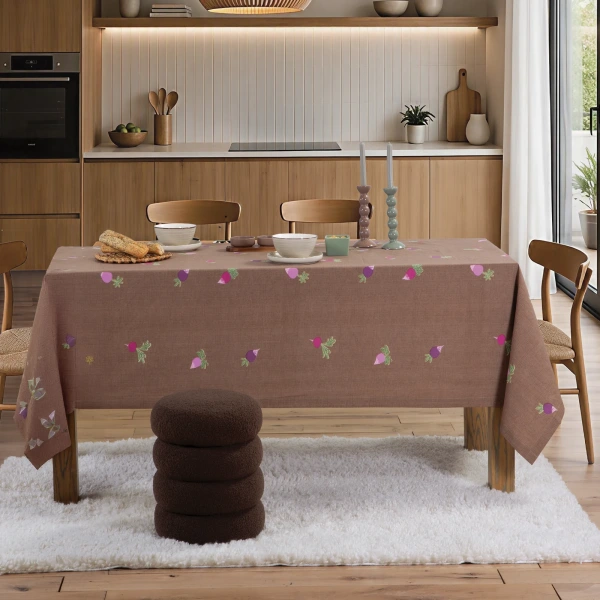 Τραπεζομάντηλο Αλέκιαστο Radish 140X180 Nef Nef Homeware - Brown