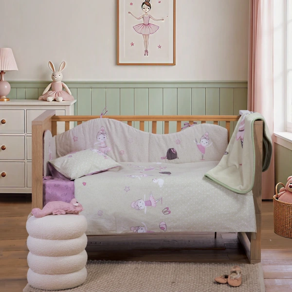 Σετ Σεντόνια Κούνιας Βρεφικά Ballerine World  Nef Nef Homeware - Green