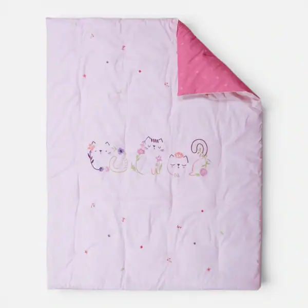 Πάπλωμα Βρεφικό Cats Are Perfect 110X140  Nef Nef Homeware - Pink