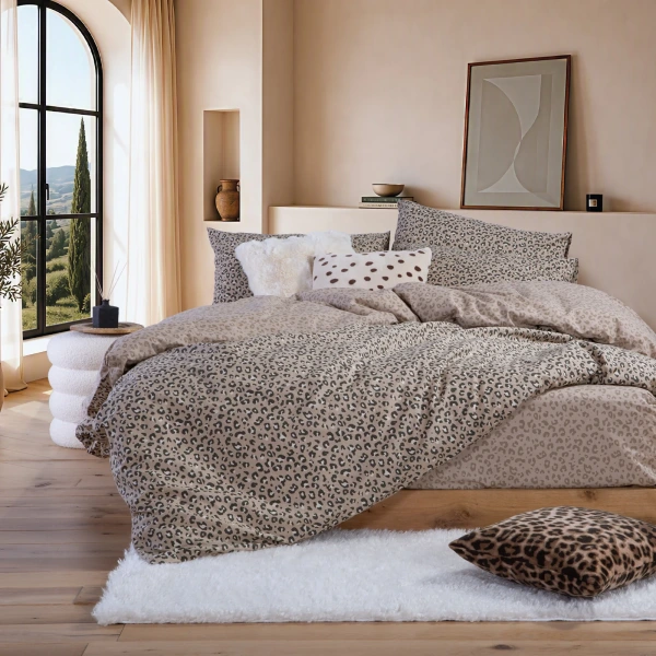 Σετ Σεντόνια Βαμβακερά Διπλά Wild 200X270 Nef Nef Homeware - Beige