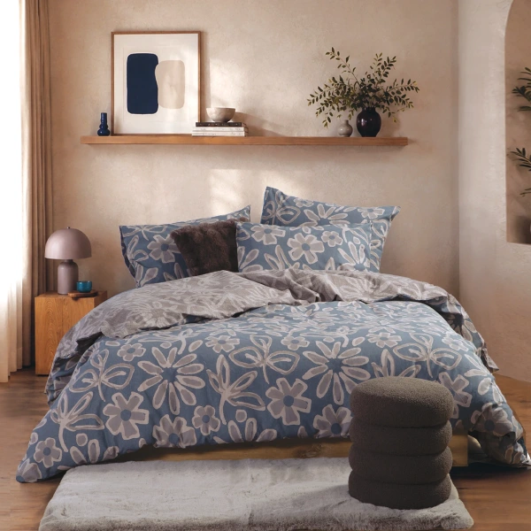 Σετ Παπλωματοθήκη Βαμβακερή Μονή Harmony 170X240 Nef Nef Homeware - Grey