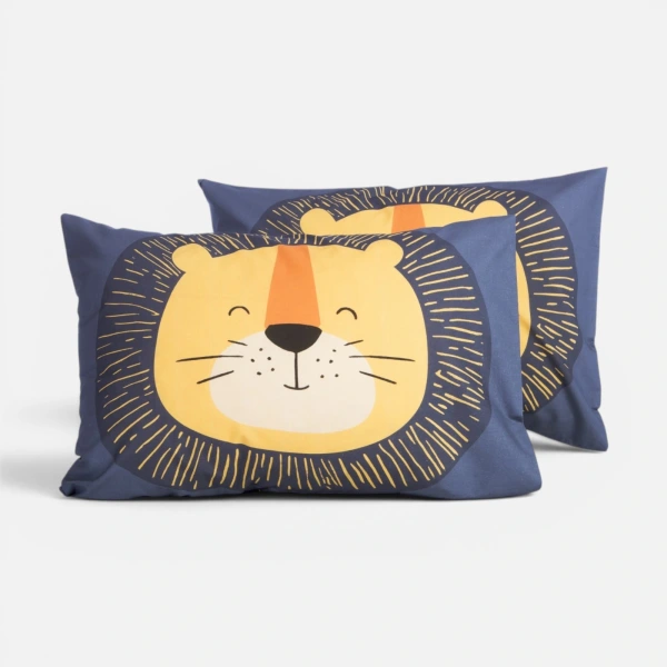 Μαξιλαροθήκη Happy Lion Nef Nef Homeware - Blue
