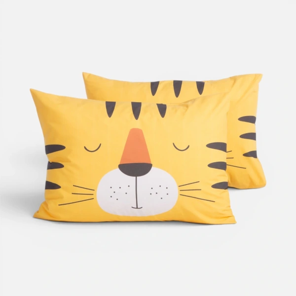 Μαξιλαροθήκη Happy Tiger Nef Nef Homeware - Yellow