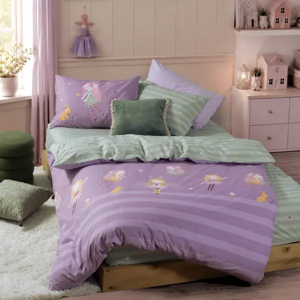 Σετ Σεντόνια Παιδικά Μονά Fairy Tale 170X260  Nef Nef Homeware - Purple