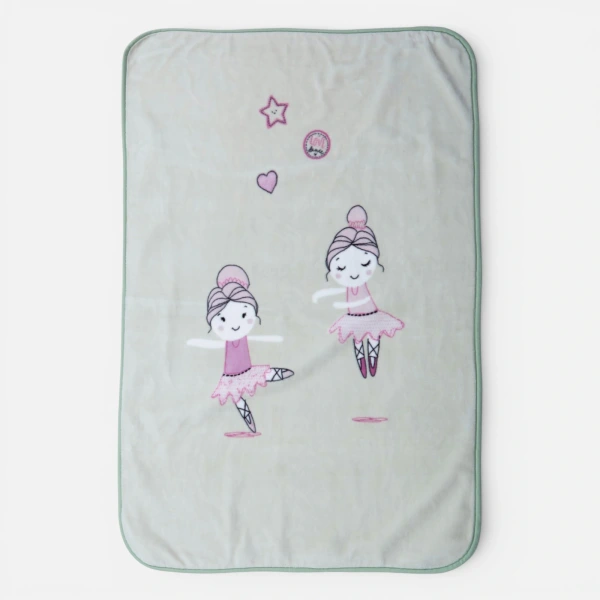 Κουβέρτα Βρεφική Αγκαλιάς Ballerine World 75X100 Nef Nef Homeware - Green