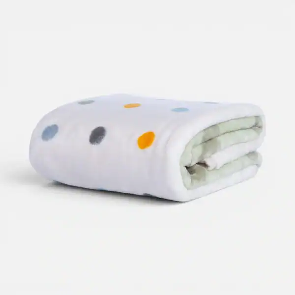Κουβέρτα Βρεφική Κούνιας Baby Dots Green 100X140  Nef Nef Homeware - Green
