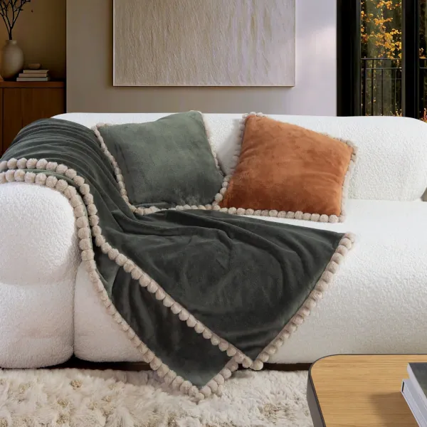 Κουβερτάκι Καναπέ Pompozia 130X180  Nef Nef Homeware - Green
