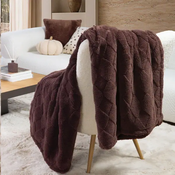 Κουβερτάκι Καναπέ Mizenie 130X180  Nef Nef Homeware - Brown