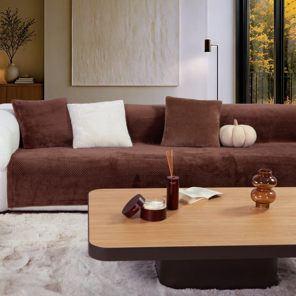 Ριχτάρι Διθέσιου Καναπέ Edinber 180X250  Nef Nef Homeware - Brown