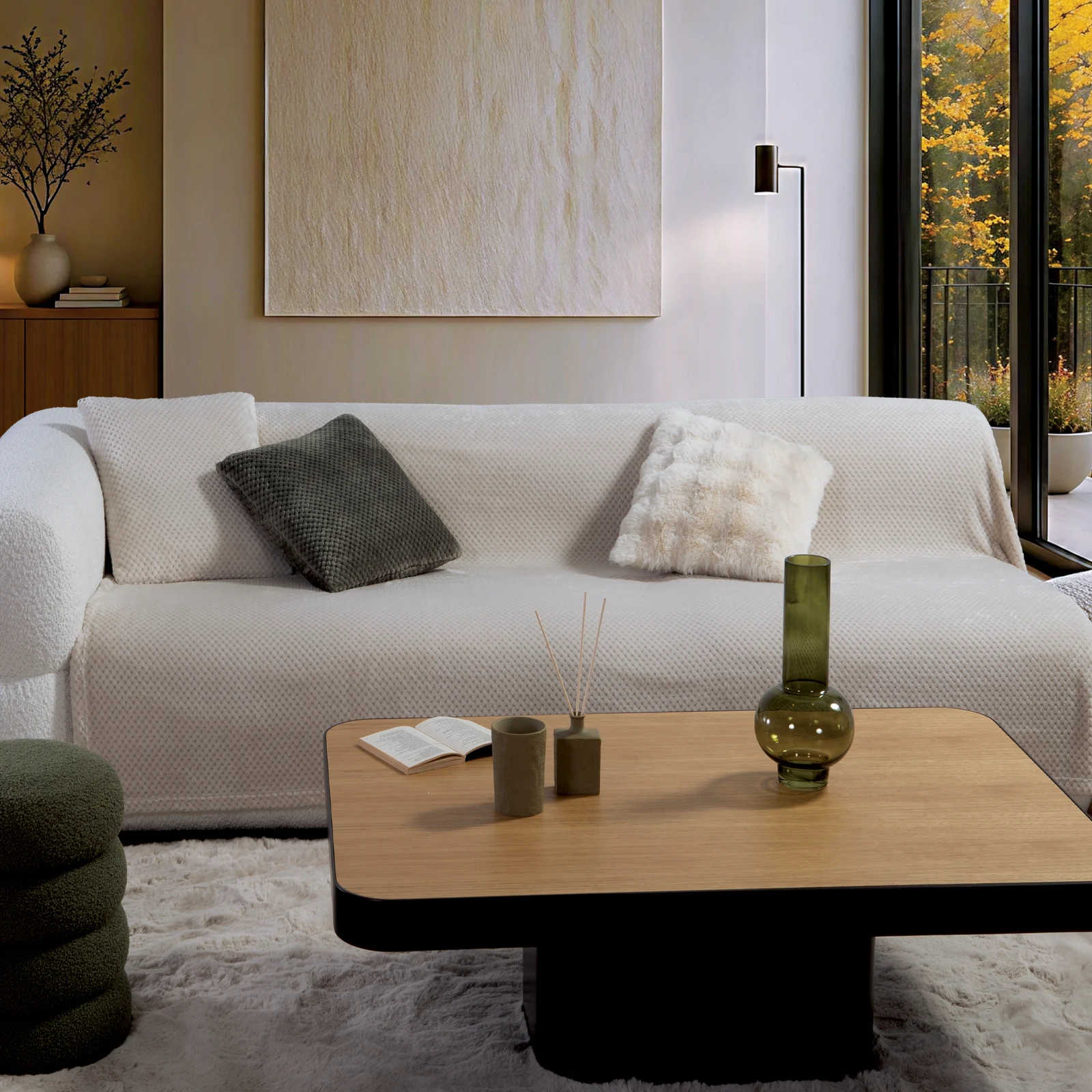 Ριχτάρι Τριθέσιου Καναπέ Edinber 180X300 Nef-Nef Homeware Nef-Nef Homeware Ριχτάρι Τριθέσιου Καναπέ Edinber 180X300 Nef Nef Homeware - Ecru
