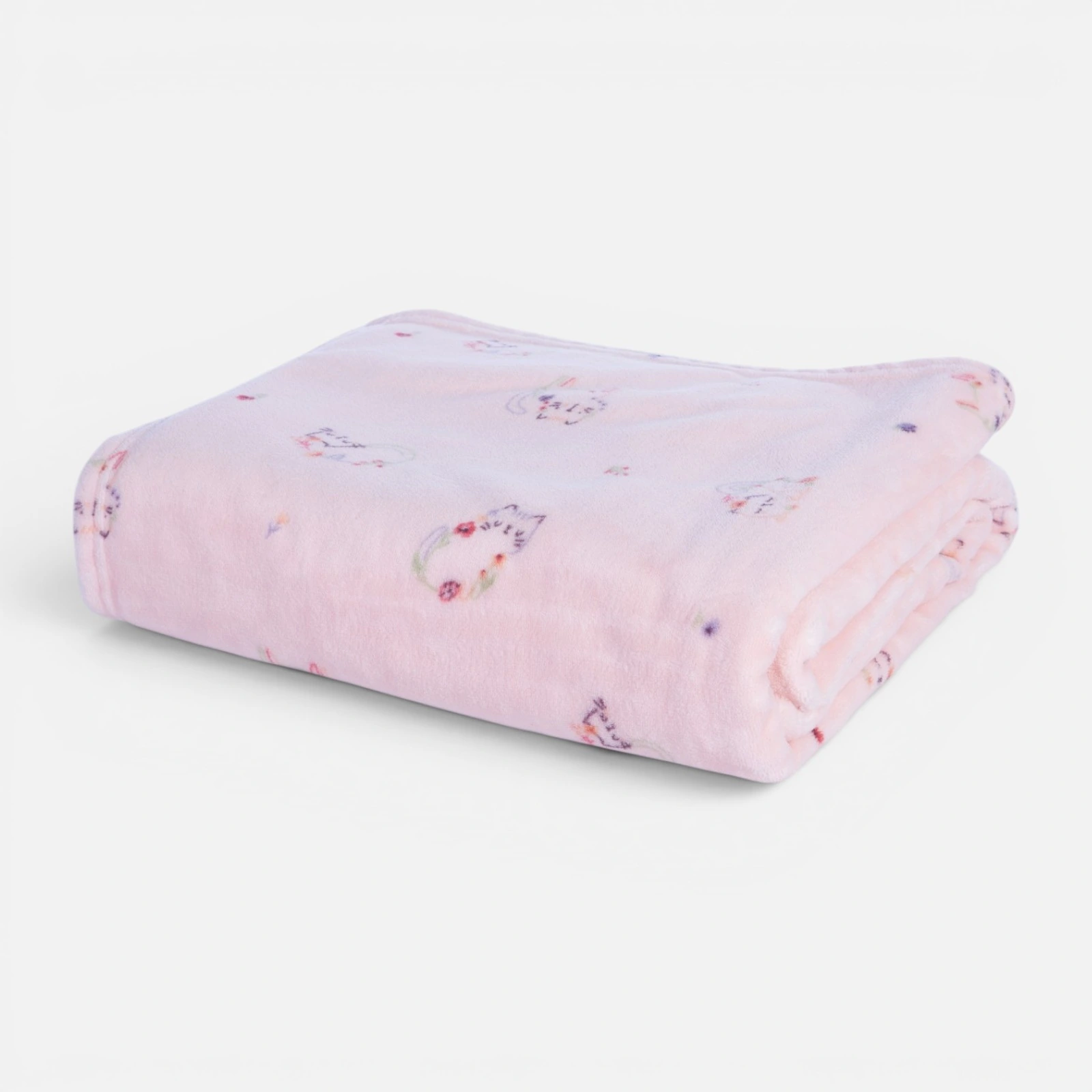 Βρεφική Κουβέρτα Fleece Αγκαλιάς Cats Are Perfect 110X150  Nef Nef Homeware - Pink