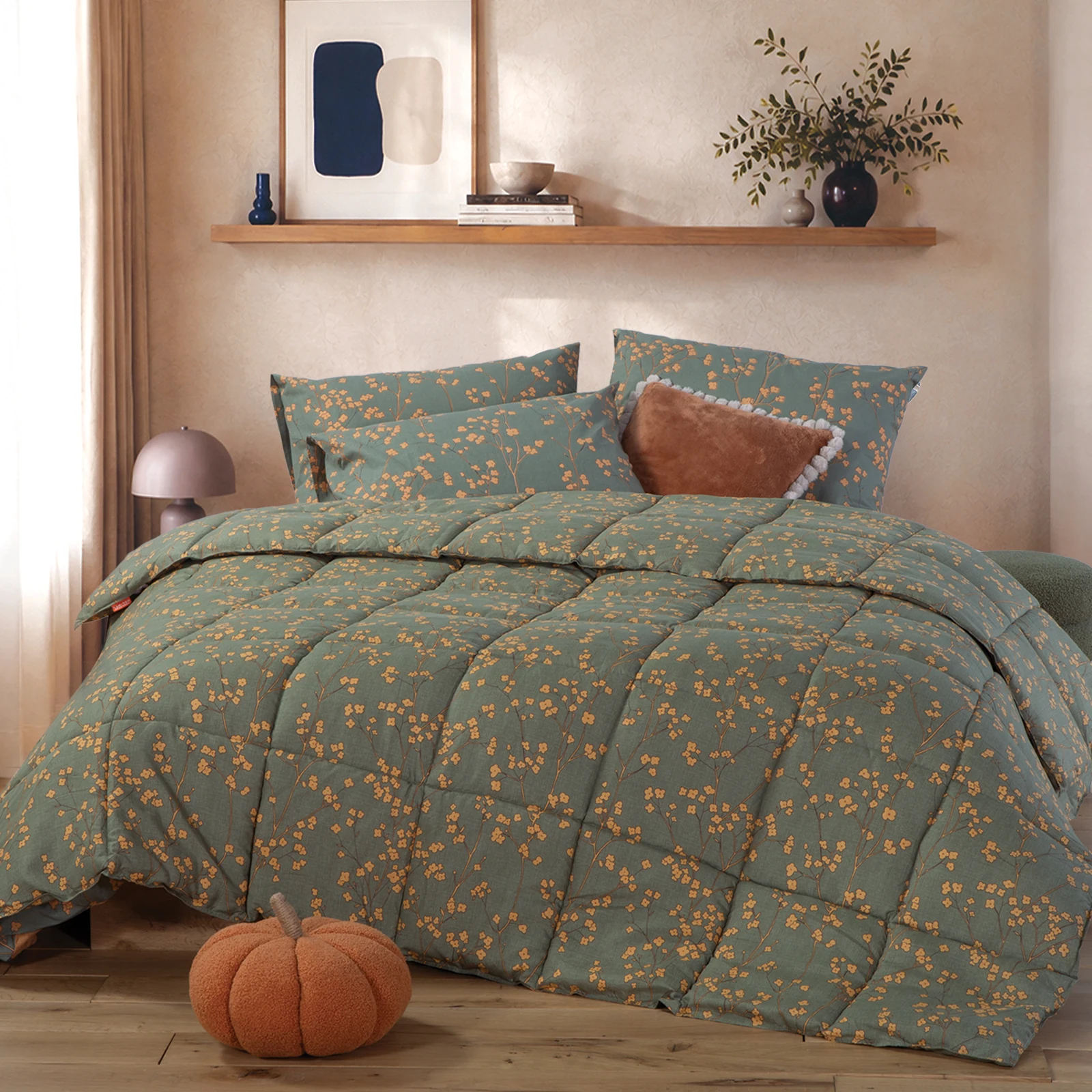 Πάπλωμα Υπέρδιπλο Floriva 240X220  Nef Nef Homeware - Green