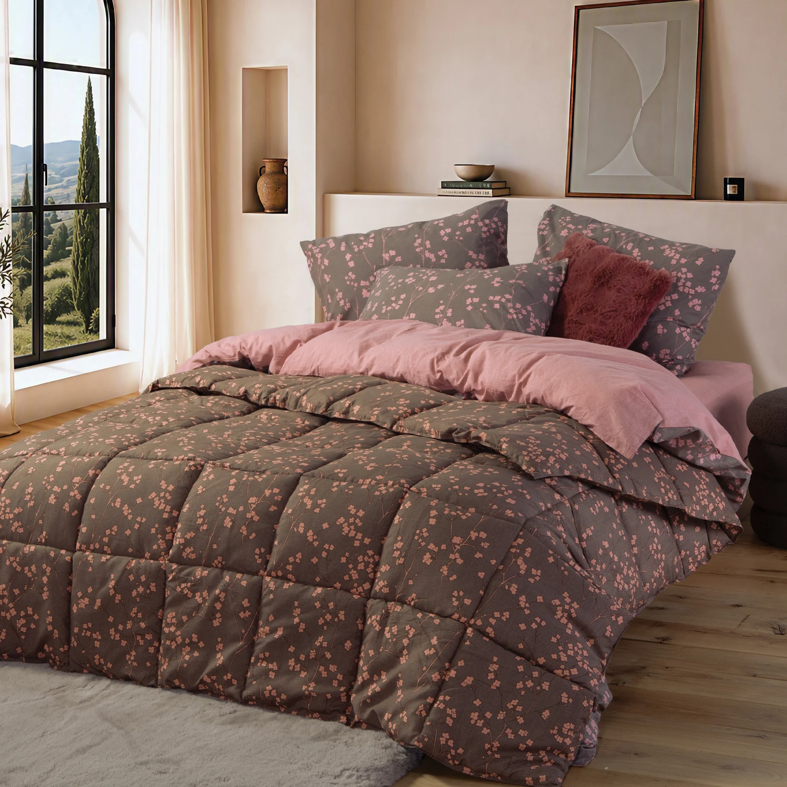 Πάπλωμα Υπέρδιπλο Floriva 240X220  Nef Nef Homeware - Brown