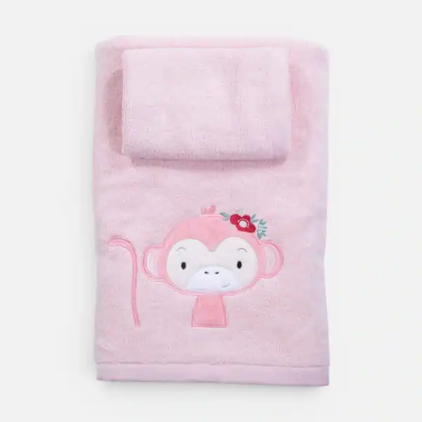 Πετσέτες Παιδικές Σετ 2Τεμ. Wild & Sweet  Nef Nef Homeware - Pink