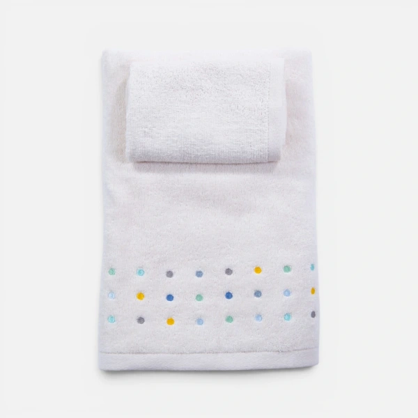 Πετσέτες Βρεφικές Σετ 2Τεμ. Dots  Nef Nef Homeware - Ecru/Blue