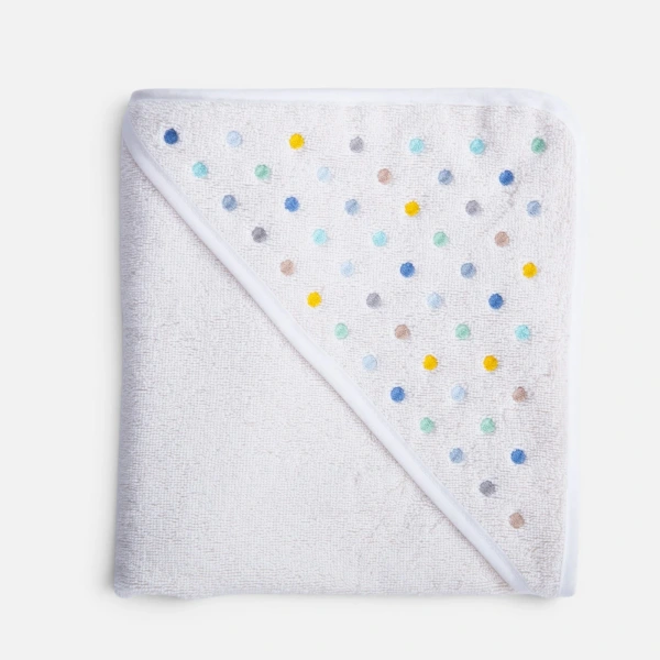 Κάπα Βρεφική Dots 75X75 Nef Nef Homeware - Ecru/Blue