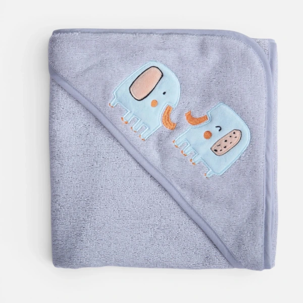 Κάπα Βρεφική Elephants 75X75 Nef Nef Homeware - Grey