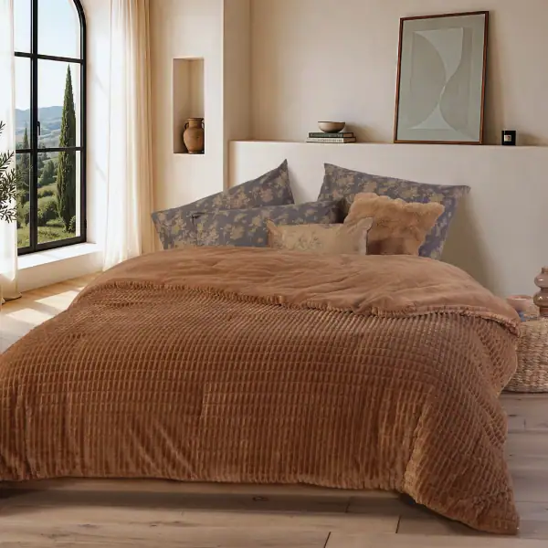 Κουβερτοπάπλωμα Υπέρδιπλο Elaisa 220X240  Nef Nef Homeware - Camel